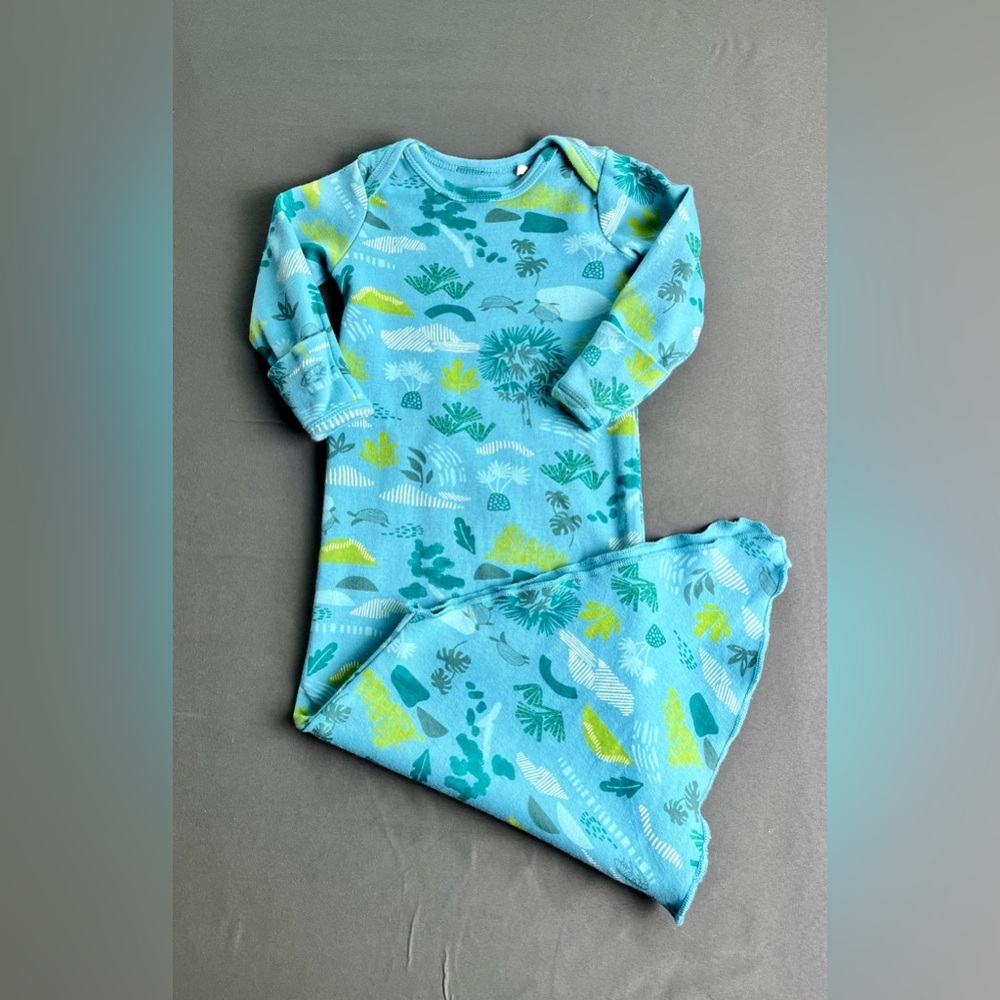 Oliver and Rain Jungle print Baby Gown